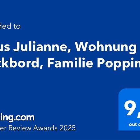 Haus Julianne, Wohnung Backbord, Familie Poppinga Нордернай Екстер'єр фото